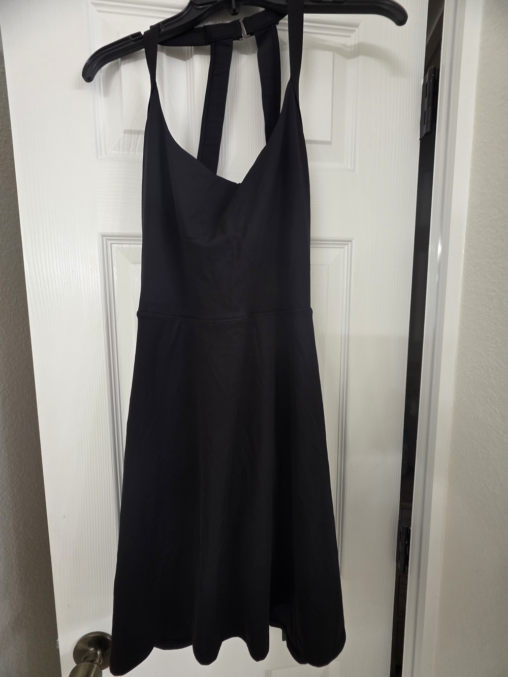 HALARA Black Softlyzero Airy Backless Twisted Dress- Easy Peezy Edition